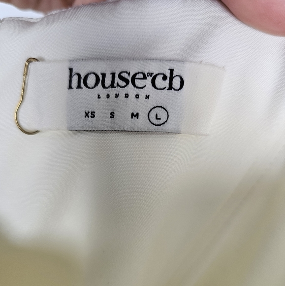 House of CB Flora Dress Ivory Size Large - Picture 6 of 6